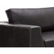 Anakin Light Oak / Tuscany Warm Black Leather Sofa